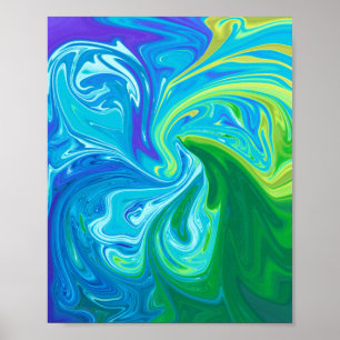 Poster Art abstrait coloré