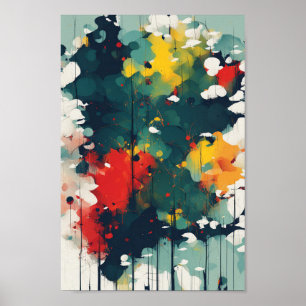 Poster Art abstrait coloré