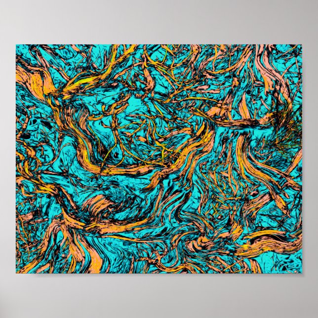 Poster Art Abstrait cool (Devant)