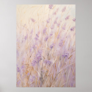 Poster Art Abstrait de lavande