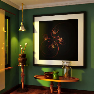 Poster Art abstrait hors du noir