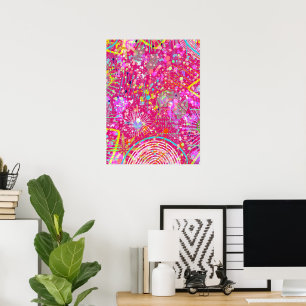 Poster Art abstrait maximaliste : le magasin de bonbons