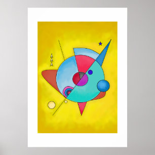 Poster Art Abstrait minimaliste moderne n° 5