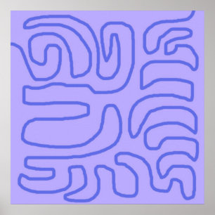 Poster art abstrait moderne
