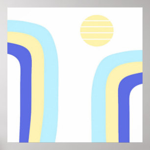 Poster art abstrait moderne