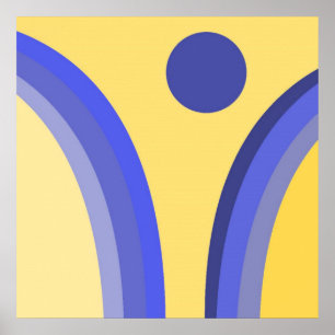 Poster art abstrait moderne