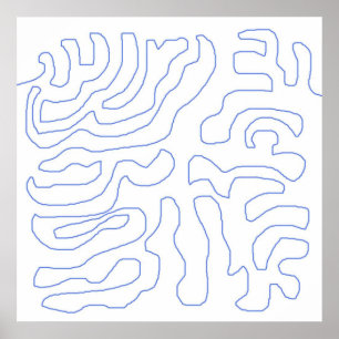 Poster art abstrait moderne