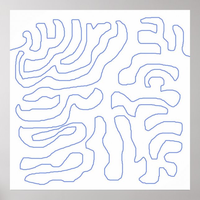 Poster art abstrait moderne (Devant)