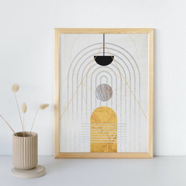 Poster Art Abstrait moderne minimaliste du milieu du sièc (Créateur téléchargé)