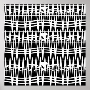 Poster art abstrait moderniste géométrique en ligne