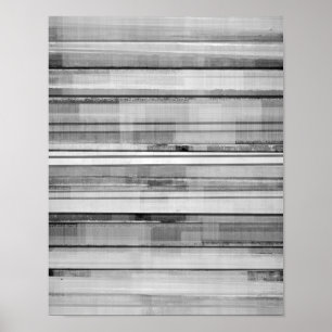 Poster Art abstrait noir et blanc "masculin"