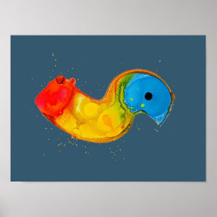 Poster Art Abstrait numérique