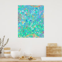 Art abstrait : Petites créatures marines
