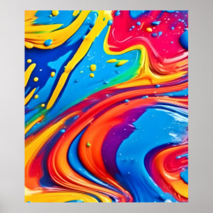 Poster Art Abstrait vibrant