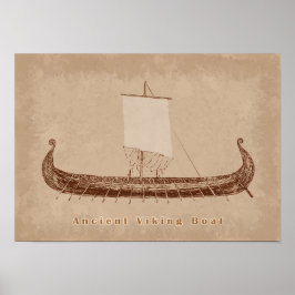 Poster Art ancien de bateau