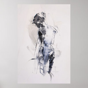Poster Art artistique féminin Abstrait -