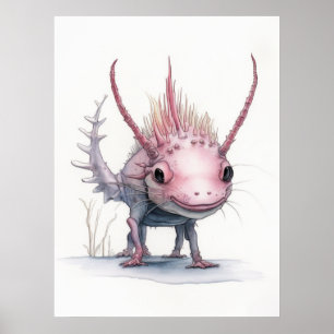 Poster Art Axolotl :