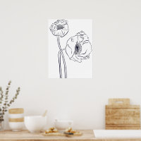 Art botanique en ligne du pavot