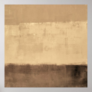 Poster Art Brown 'rustique'