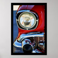 Art classique de voiture 13x19 pouces en cuir et d