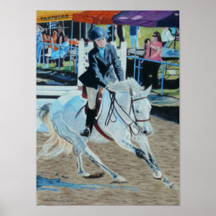 Poster Art coloré de Horseshow
