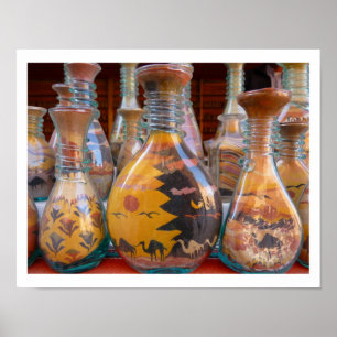 Poster Art coloré du sable de Jordanie