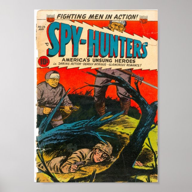 Poster Art comique de l'âge d'or - Spy-Hunters (Devant)