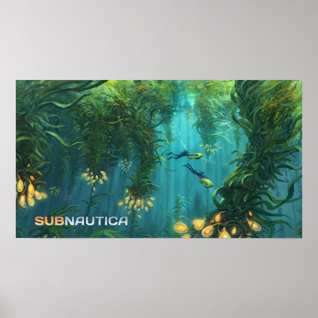 Poster Art Concept Forêt Subnautica Kelp (Devant)