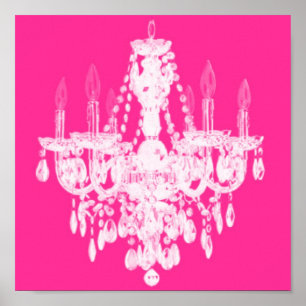 Poster Art contemporain de silhouette de lustre - copie