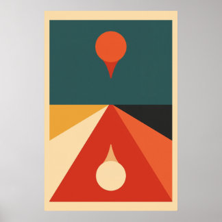Poster Art contemporain du Bauhaus
