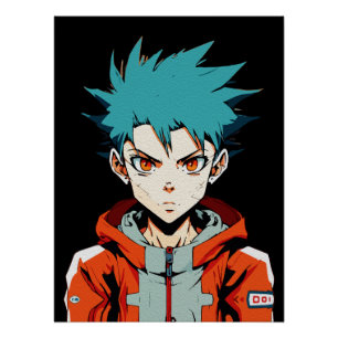 Poster Art créatif d'anime pour mur   Garçons 03