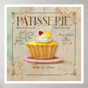 Poster art d'affiche du patisserie IV