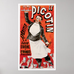 Poster Art d'annonce de nourriture de Le Picotin Vintage