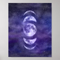 Art d'astrologie des phases de lune lunaire