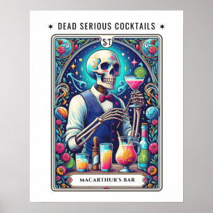 Poster Art de bar de tarot 