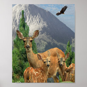 Poster Art de cerf