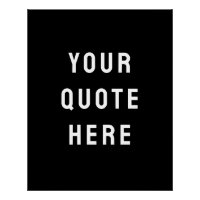 Art de citation noir personnalisé