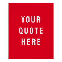 Art de citation rouge personnalisé sur mesure