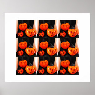 Poster art de citrouilles uniquement