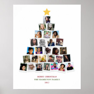 Poster Art de clichés d'arbre de Noël