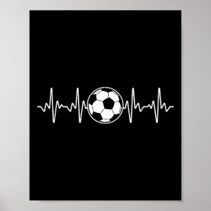 Poster Art de football cool pour hommes femmes amateur de