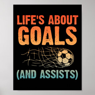 Poster Art de football cool pour hommes femmes amateurs d