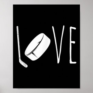 Poster Art de hockey sur glace cool pour hommes femmes ga