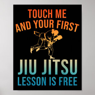Poster Art de Jiu Jitsu pour hommes femmes Jujitsu Brésil