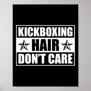 Poster Art de kickboxing drôle pour hommes femmes Kickbox