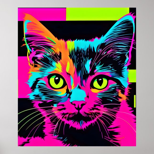 Poster Art de Kitty Cyberpunk (Devant)