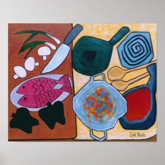Poster Art de la cuisine
