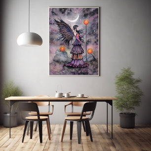 Poster Art de la fée d'automne nuit par Molly Harrison