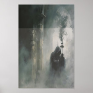 Poster Art de la figure sombre gothique, Gothique de la D