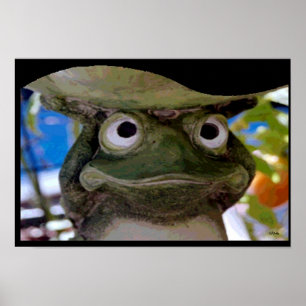 Poster Art de la grenouille de jardin